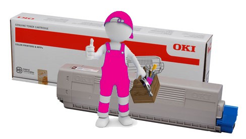 Заправка красного картриджа OKI MC861 / MC851 с заменой чипа Заправка красного картриджа OKI MC861 / MC851 с заменой чипа