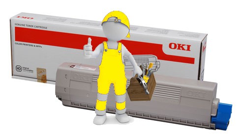 Заправка желтого картриджа для OKI C822 с заменой чипа Заправка желтого картриджа для OKI C822 с заменой чипа
