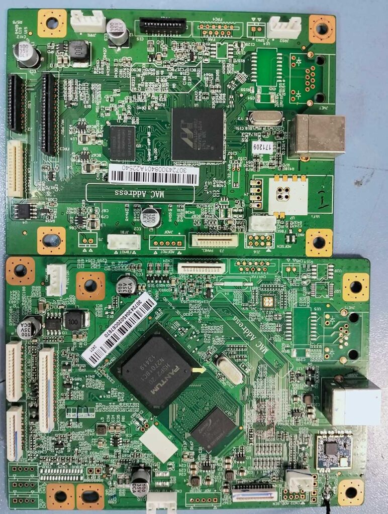 Плата форматера Pantum M6500 старой и новой ревизии