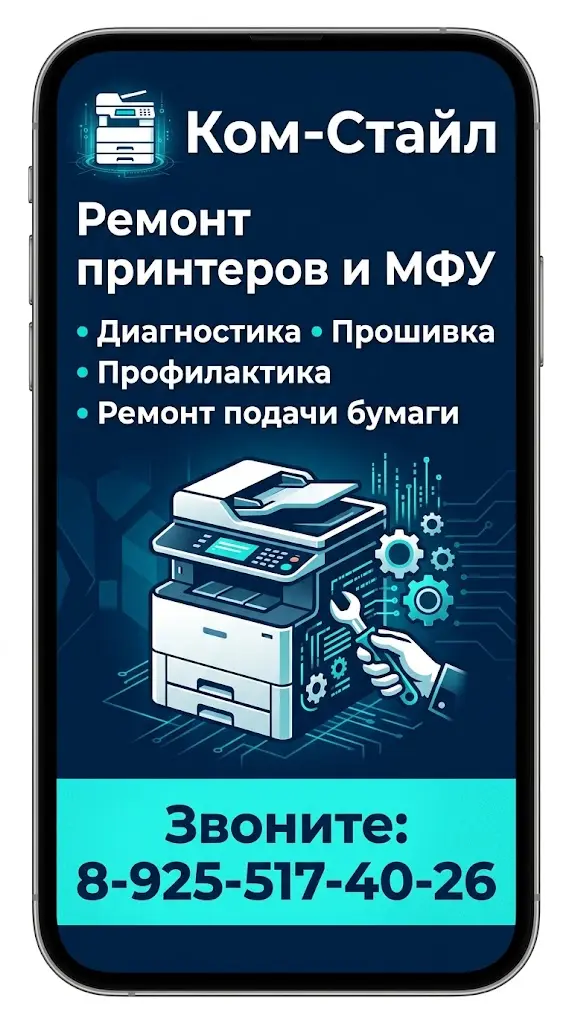 Ком-Стайл Ремонт принтеров и МФУ 8-925-517-40-26 