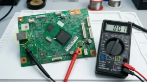 Типовая неисправность плат форматера Pantum M6500/65XX (rev. Spider 4): выход из строя DC/DC преобразователя FR9608SP